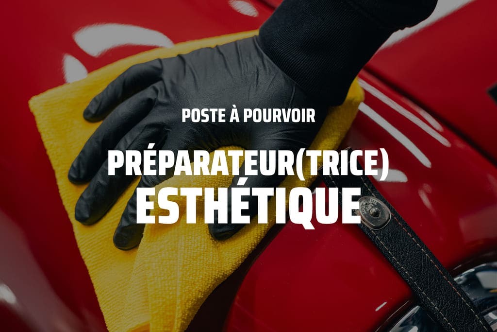 visuel annonce recrutement job preparateur esthetique detailing automobile my mini revolution CDI CDD